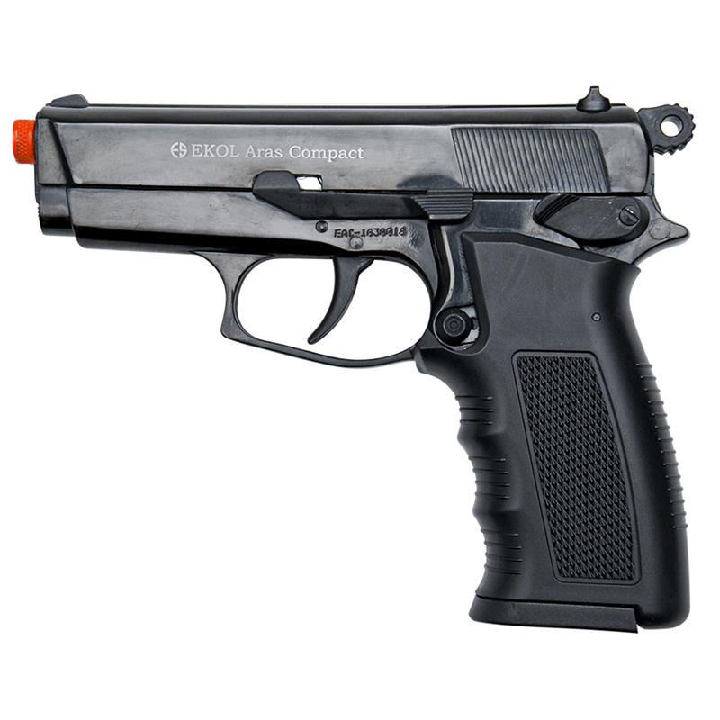 ARAS Compact HP Black - 9MM Front Firing Blank Firing Replica Gun - Tophatter's Army Products & Self Defense Collectible Weapons - Tophatter Daily Deals